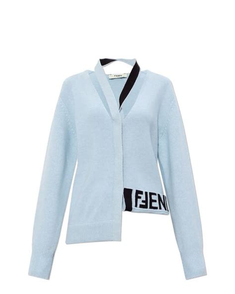 fendi cardigan female button|Fendi cardigan saks.